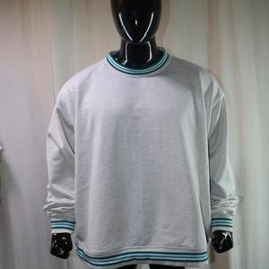 Sudadera con cuello simulado de 450 GSM, bordado con nombre personalizado, corte holgado y extragrande, 100% algodón, felpa francesa. - Product Image 2