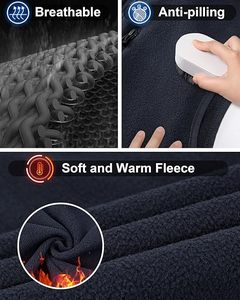 Gilet classique pour homme, bleu marine, sans manches, à fermeture éclair intégrale, col montant, décontracté, pour l'extérieur, veste utilitaire à superposer - Product Image 5