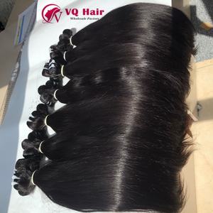 Extensiones de Cabello Humano Virgen Vietnamita Natural Liso al por Mayor, Color Negro, Material Crudo, Encaje HD, Sensación Suave al Tacto, Indio - Product Image 2
