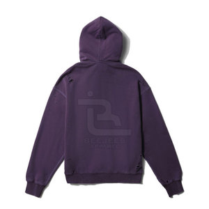 Nuevo Diseño de Ropa para Hombre, Tallas Grandes, Sudaderas Transpirables con Efecto Desgastado, Estilo Básico, Sudaderas con Efecto Desgastado para Hombre en Venta en Línea - Product Image 6