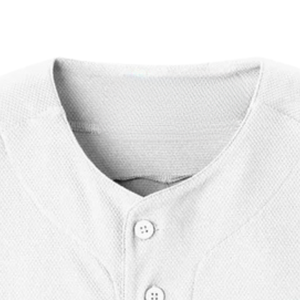 Maillot de basket-ball pour femmes en denim, boutonné sur le devant, brodé, été, blanc, vert, rose, manches courtes - Product Image 3