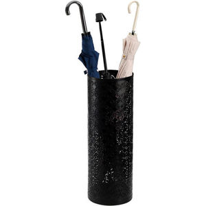 Porte-parapluies blanc élégant en métal perforé, support de rangement décoratif pour entrée et couloir - Product Image 5