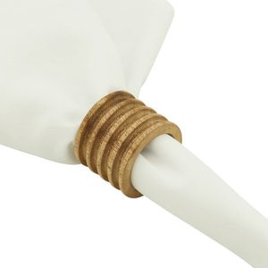 Anillo decorativo de madera para servilletas para la cena navideña, Acción de Gracias, recepción de boda, restaurante, banquete, hotel, decoración de mesa para fiestas. - Product Image 6