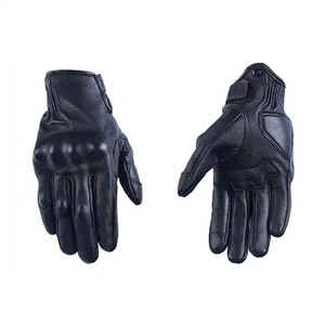 Gants de moto en cuir à doigts entiers, antidérapants, en fibre de carbone, pour la course, la conduite en extérieur et l'hiver - Grande Vente - Product Image 1