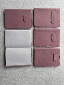 Mini Diario con Cubierta de Tela Bordada a Mano - Regalo con Bolso de Mano de Tela Cosido a Mano, 100 Hojas - Product Image 3