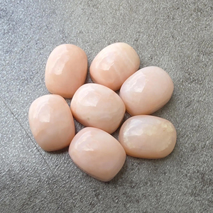 Opale rose naturelle AAA+ rectangulaire taille coussin, cabochon à dos plat, pierre précieuse calibrée, pour la fabrication de bijoux - Product Image 2