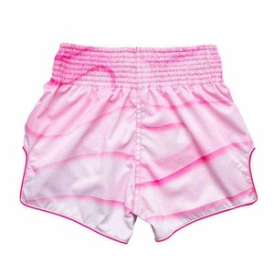 Shorts de boxe Muay Thai pour hommes Fair Tex, best-sellers en gros, imprimé bleu et violet, satiné, taille élastique durable, style sportif - Product Image 6