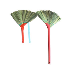 Balai en herbe naturelle écologique, balai en paille douce fait à la main pour le nettoyage des sols intérieurs, manche en bois, balai asiatique - Product Image 5