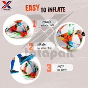 Ballons de football taille 5 en TPU PVC écologiques et durables pour adultes professionnels, entraînement sportif en extérieur, best-seller - Product Image 2