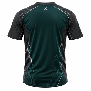 เสื้อยืดผู้ชายและเสื้อสำหรับเล่นเกมอีสปอร์ต |   สีดำ สีเขียว และสีที่มีการเปลี่ยนแปลง 6 แบบ |   ผู้ผลิต OEM ODM |   เอ็กซ์ สปอร์ตส์ ซิตี้ | - Product Image 2