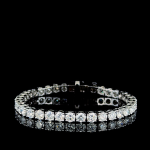 Pulsera de Diamantes Cultivados en Laboratorio, Corte Brillante, Oro de 18K, Certificación IGI, VVS1, Lujosa, para Regalo de Boda, Aniversario - Product Image 1