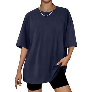 Comfortable Oversized Women's Short Sleeve Sportswear Tee Quick Drying Gym Shirt In All Colors - Product Image 6