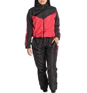 ชุดวอร์มผ้าไนลอนของผู้หญิงเสื้อกันลมไซส์ใหญ่พิเศษมีซิปสำหรับเล่นกีฬาซับลายตาข่ายตามสั่ง - Product Image 1