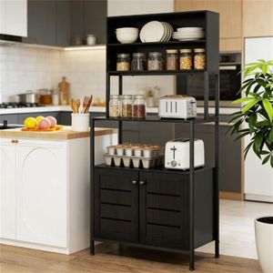 Organizzatore per posate da cucina e mobiletto portaoggetti Black Baker Rack - Product Image 1