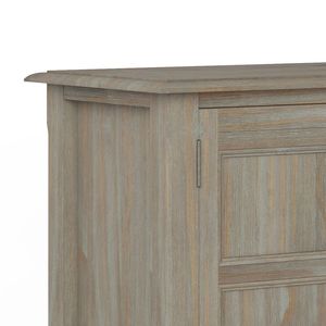 Burlington Distressed <b>Grey</b> Low Storage <b>Cabinet</b> for Living Room - Product Image 2