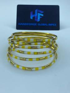 <b>Resin</b> Brass Bangles Wholesale Supplier Handmade Custom OEM Manufacturer Women's Ethnic Party Bangles - Product Image 3