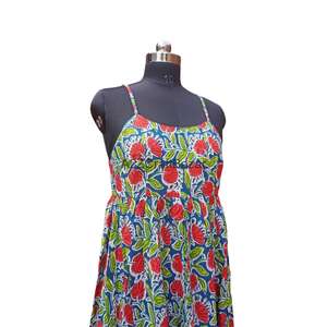 Vestido Elegante sin Mangas, Estilo Bohemio, 100% Algodón Puro, para Mujer, Ideal para Fiestas en la Playa y Salidas Nocturnas, Disponible al por Mayor - Product Image 4