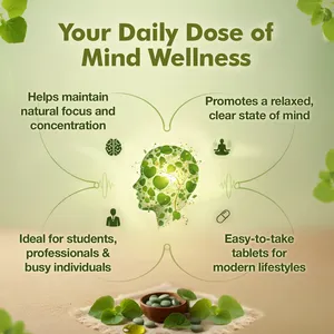 Tabletas de Extracto Herbal de Brahmi Baidyanath, 99% Puro, Cosechado en la Naturaleza, Origen Jharkhand, Grado Alimenticio - Product Image 4