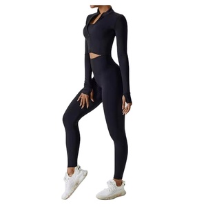 Conjuntos de Yoga Transpirables de Secado Rápido, Ropa Deportiva de Gimnasio para Mujer, Material de Alta Calidad, Logotipo Personalizado, Conjuntos de Ropa de Yoga - Product Image 5