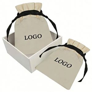 Pochettes à monnaie personnalisées avec logo, sacs à monnaie en coton, accessoires cadeaux, pochettes à bijoux, sacs à monnaie avec cordon de serrage - Product Image 1