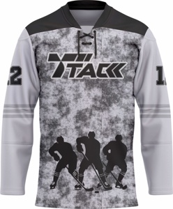Maillots de hockey sur glace personnalisés 2025 pour équipes, fabrication OEM, haute qualité, 100 % polyester, impression par sublimation Tack Enterprises, unisexe - Product Image 1