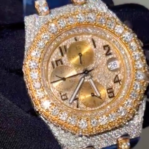 Relojes con Incrustaciones de Moissanita VVS |   Diseño de Esqueleto de Lujo |   Probador de Diamantes al por Mayor Aprobado - Product Image 4