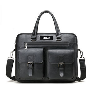 New Arrival Waterproof Lawyer Handbags Crossbody Shoulder Travel Business Laptop Bag PU <b>Leather</b> <b>Briefcase</b> Bags For Men - Product Image 6