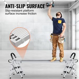 Tavola Telescopica in Alluminio da 6-9 Piedi con Capacità di 500 Libbre, Larghezza 12,5 Pollici, Piattaforma di Lavoro, Estensione per Ponteggio - Product Image 6