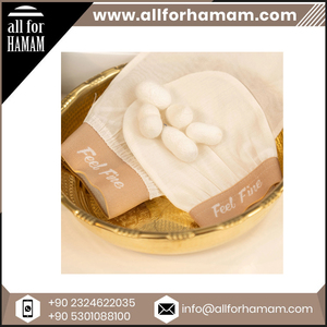 Guantes de seda exfoliantes para cuerpo y cara 100%, manoplas de hammam de seda cruda turca OEM ODM | Certificado otorgado por el revendedor Feel Fine - Product Image 6