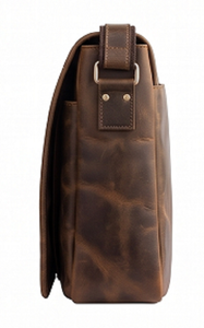 Sac messager vintage en cuir pleine fleur vieilli Gravs Premium LM-02, sacoche bandoulière pour ordinateur portable homme, grande capacité - Product Image 5