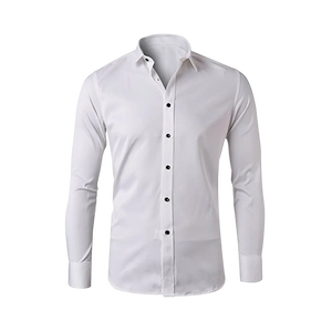 Camisa de Vestir para Hombre, Corte Slim Fit, Color Índigo, Manga Larga, Cierre de Botones, Clásica, Formal, para Oficina, Bodas, Fiestas, Elegante y Cómoda - Product Image 6