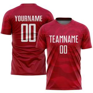 เสื้อฟุตบอลแขนสั้นและชุดยูนิฟอร์มสำหรับฝึกซ้อม พิมพ์โลโก้ตามสั่ง ระบายอากาศได้ดี น้ำหนักเบา กันน้ำ ผลิตจากโพลีเอสเตอร์ 100% - Product Image 4
