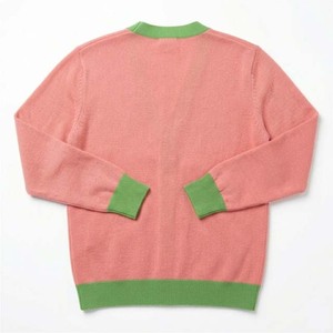Sorority AKA V Neck <b>Cardigan</b> Sweater <b>Chenille</b> Logo Greek Lettering Preppy Style Women's Knitted Long Sleeve Custom <b>Cardigans</b> - Product Image 2