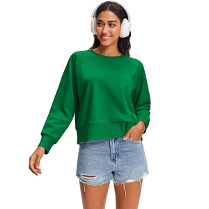 Sudaderas Cortas para Mujer, Manga Larga, Forro Polar, Mezcla de Algodón Suave, Estilo Casual, Streetwear - Product Image 2