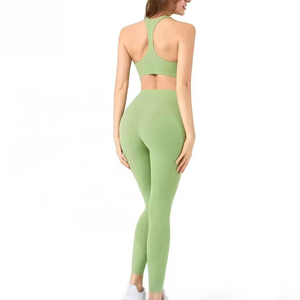 2-Piece <b>Crop</b> <b>Top</b> and Shorts Set Spandex/Nylon Sleeveless Elastic Waist High-Waisted Quick-Dry Tassel Detail - Product Image 6