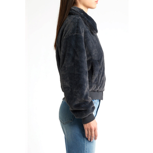 Chaqueta de Forro Polar Sherpa Premium para Mujer, con Cierre Completo, Estilo Teddy, para Invierno, Cuello Alto, Informal, para Exteriores, Personalizable, OEM, Venta al Por Mayor - Product Image 4
