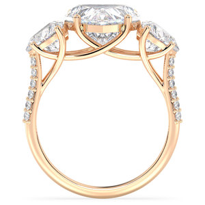 Bague de fiançailles REYES en argent sterling 925 avec moissanite étincelante en forme de cœur de 4,20 carats, bijoux fins pour elle, prix de gros - Product Image 6