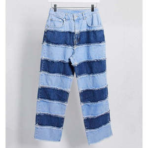 Jean en denim léger pour femme 2026 – Taille haute, coupe skinny, style vintage, droit, longueur intégrale, luxueux, respirant, séchage rapide, 100 % coton - Product Image 1