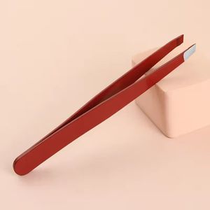 Pinzas para Pestañas de Acero Inoxidable Rosa, Punta Suave, Herramienta de Maquillaje de Precisión - Product Image 5