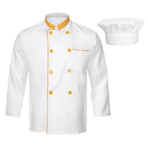 Uniforme de cuisine en coton à manches longues unisexe pour personnel de restaurant et d'hôtel, tenue de travail durable, fourni par le fabricant - Product Image 5