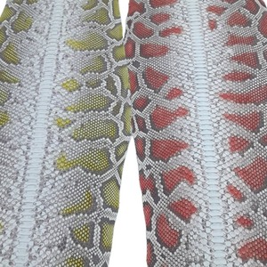 Chính hãng 0.6mm dày rám nắng da rắn da trăn mềm trang trí in Da Giày váy lót thắt lưng ghế sofa - Product Image 1