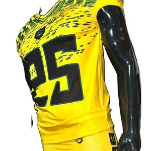 Ensemble d'uniformes de football américain personnalisé avec photos réelles Maillot d'équipe personnalisé Tissu respirant de haute qualité Durable Hommes Jeunes - Product Image 1