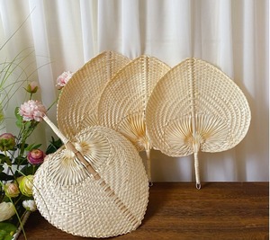 Éventail en bambou naturel tissé à la main, décoration murale pour mariage, fête d'été, décoration de la maison - Product Image 1