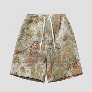 Mens Eco-Friendly Casual Basketball Shorts 5 Inch Double <b>Layer</b> Camo Mesh Quick Dry Sublimation Printed Polyester Drawstring - Product Image 4
