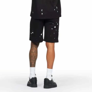 ชุดเสื้อยืดและกางเกงขาสั้นสองชิ้นสไตล์วินเทจสำหรับผู้ชาย ฤดูร้อน รักษ์โลก พร้อมโลโก้สั่งทำได้ - Product Image 5