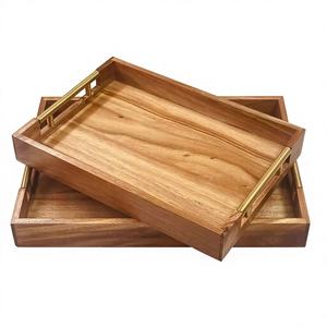 Natural Mango Wood Eco-Friendly <b>Tray</b> American Style Dishwasher Safe & Easy to Clean Manufacturing By Lodi Impex - Product Image 1