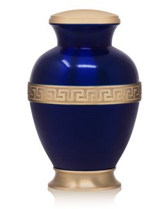 Urnas metálicas duraderas para cenizas humanas, tributo perfecto con sello seguro, urnas de latón premium para adultos con banda grabada y buena textura. - Product Image 2