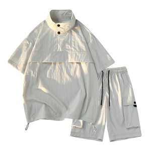 Survêtement en molleton de coton uni à capuche pour homme, décontracté, respirant, pour l'extérieur, hiver - Product Image 4