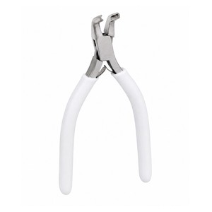 Pince à chaîne courbée à mâchoires rainurées, outil spécialisé en acier inoxydable pour la fabrication de bijoux, 5,35 pouces, Zetomed Pro - Product Image 1
