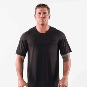 Camiseta Moderna de Cuello Redondo para Hombre, Ajustada, de Mezcla de Algodón Elástico, Manga Corta, Informal y Deportiva, Colores y Tallas Personalizadas, Marca Privada - Product Image 3